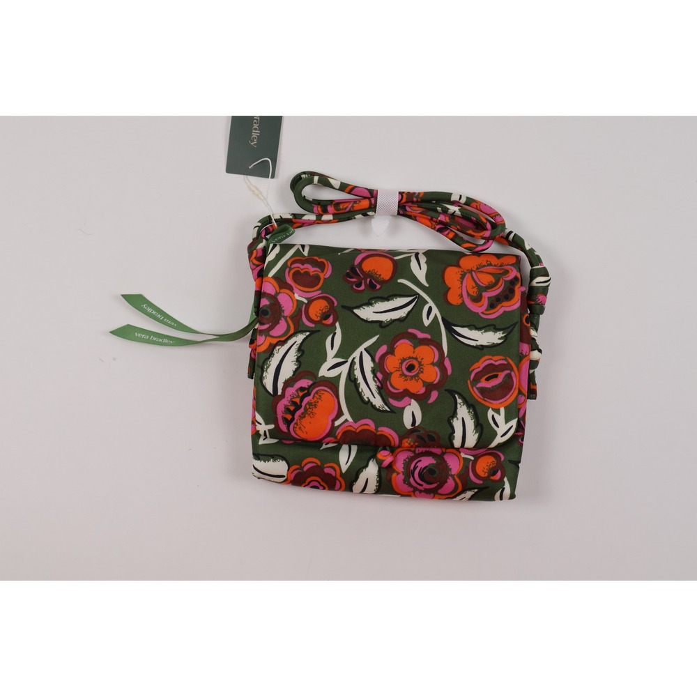 Vera Bradley Crossbody Baird Hipster Bubbly Flowers Green Floral NWT 80